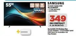 HiFi Corp Samsung 55-inch Crystal UHD 4K-55U8000F offer