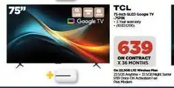 HiFi Corp TCL 75-inch QLED Google TV offer