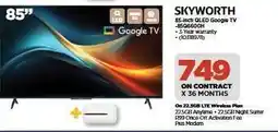 HiFi Corp SKYWORTH 85-inch QLED Google TV offer