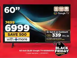 HiFi Corp 60-inch QLED Google TV-60Q6600H offer