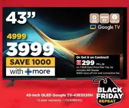 HiFi Corp 43-inch QLED Google TV-43E5520H offer