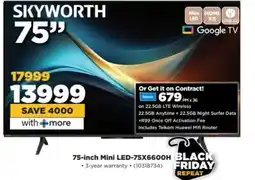HiFi Corp SKYWORTH 75 Mini LED TV offer