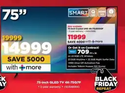 HiFi Corp 75-inch QLED TV 4K-75Q7F offer
