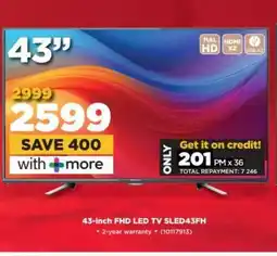 HiFi Corp 43-inch FHD LED TV SLED43FH offer