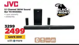 HiFi Corp JVC 5.1 Channel 180W Sound Bar TH-N430BA offer