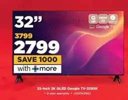 HiFi Corp 32-Inch 2K QLED Google TV-32S5K offer