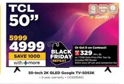 HiFi Corp TCL 50-inch 2K QLED Google TV-50S5K offer