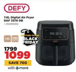 HiFi Corp Defy 7.6L Digital Air Fryer DAF 3376 DB offer