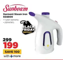 HiFi Corp Sunbeam Garment Steam Iron SGS800 offer