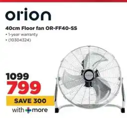 HiFi Corp 40cm Floor fan OR-FF40-SS offer
