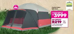 Game Camp Master Family Cabin 800 Tent offer