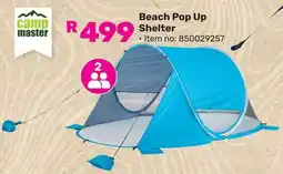 Game Camp Master Beach Pop Up Shelter offer