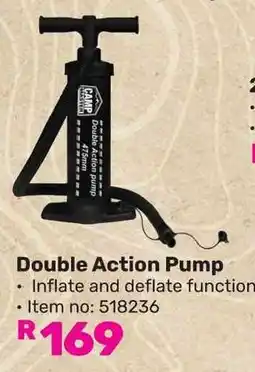 Game Camp Master Double Action Pump offer