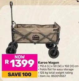 Game Camp Master Karoo Wagon offer