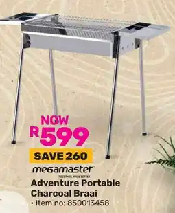 Game Megamaster Adventure Portable Charcoal Braai offer