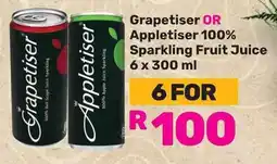 Game Grapetiser OR Appletiser 100% Sparkling Fruit Juice offer
