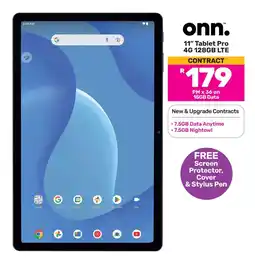 Game Onn. 11" Tablet Pro 4G 128GB LTE offer