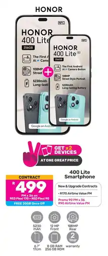 Game Honor 400 Lite Smartphone offer