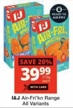 Checkers I&J Air-Fri'kn Range All Variants offer