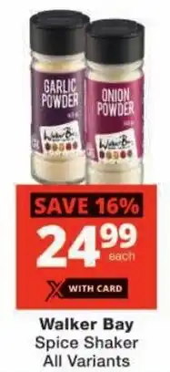 Checkers Walker Bay Spice Shaker All Variants offer