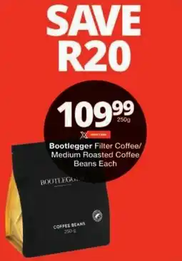 Checkers Bootlegger Filter Coffee/ Medium Roasted Coffee Beans offer