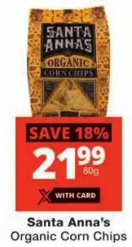 Checkers Santa Anna's Organic Corn Chips offer