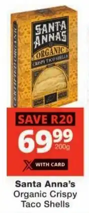 Checkers Santa Anna's Organic Crispy Taco Shells offer