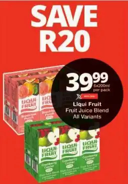 Checkers Liqui Fruit Fruit Juice Blend All Variants. offer