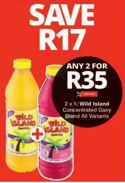 Checkers Wild Island Concentrated Dairy Blend All Variants offer