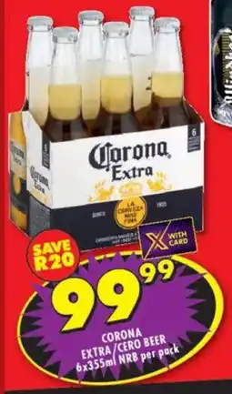 Shoprite Liquor Corona extra/ cero beer nrb offer
