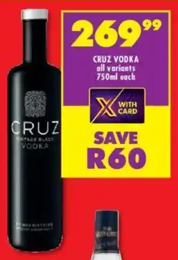 Shoprite Liquor Cruz Vodka offer