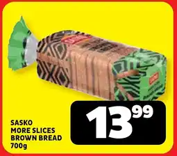 Usave Sasko more slices brown bread offer