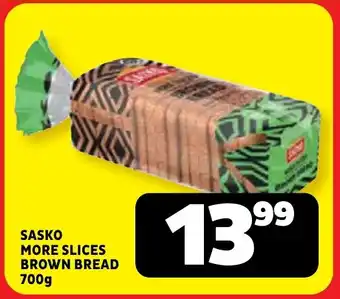 Usave Sasko more slices brown bread offer