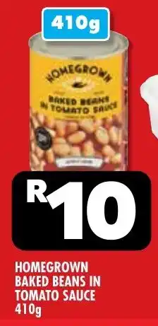 Usave Homegrown baked beans in tomato sauce offer