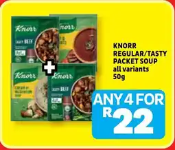 Usave Knorr regular/ tasty packet soup offer