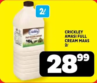 Usave Crickley amasi full cream maas offer