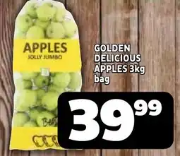Usave Golden delicious apples offer