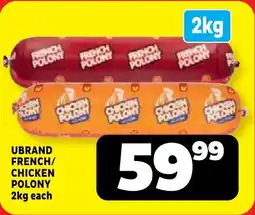 Usave Ubrand french/ chicken polony offer