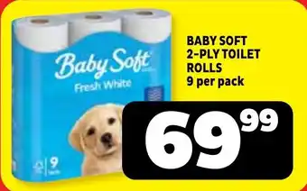 Usave Baby soft 2-ply toilet rolls offer