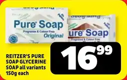 Usave Reitzer's pure soap glycerine soap offer