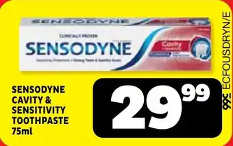 Usave Sensodyne cavity & sensitivity toothpaste offer