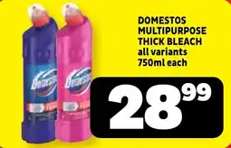 Usave Domestos multipurpose thick bleach offer