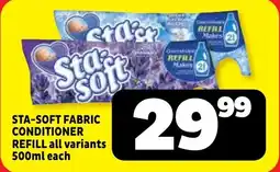 Usave Sta-soft fabric conditioner refill offer