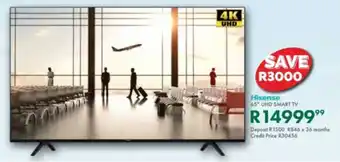 Beares Hisense 65" UHD Smart TV offer