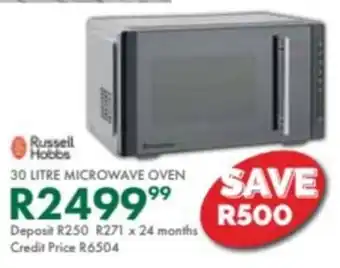 Beares Russell hobbs microwave oven offer