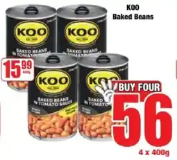 Boxer Koo Baked Beans offer