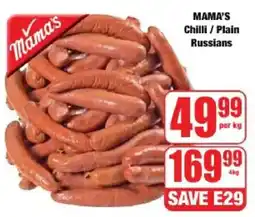 Boxer Mama's Chilli/ Plain Russians offer