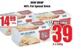 Boxer Dew Drop 40% Fat Spread Brick offer
