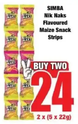 Boxer Simba Nik Naks Flavoured Maize Snack Strips offer