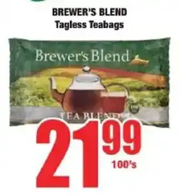Boxer Brewer's Blend Tagless Teabags offer